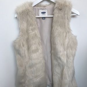 Faux fur vest from old navy